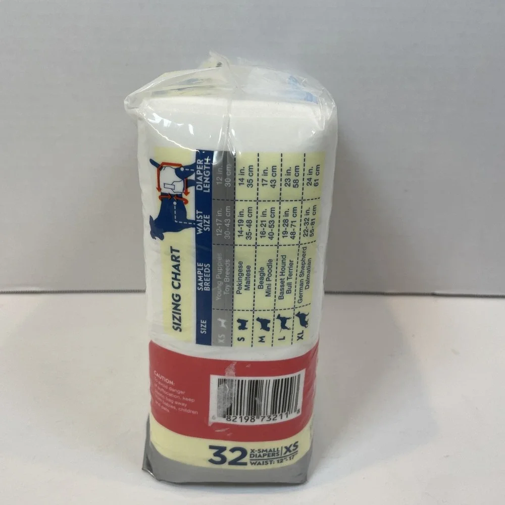 Paw Inspired Diapers XS White Ultra Protection Disposable 32ct Absorbent